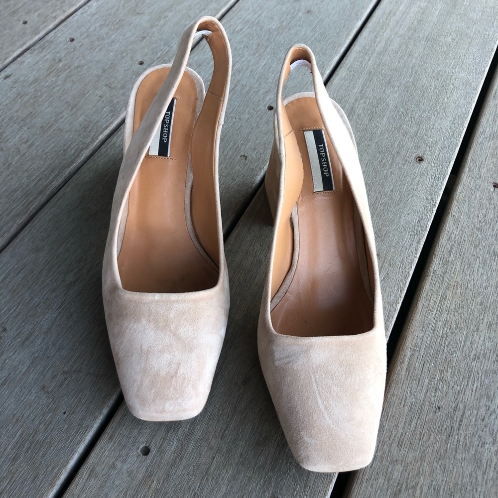TopShop Suede Slingback Pump